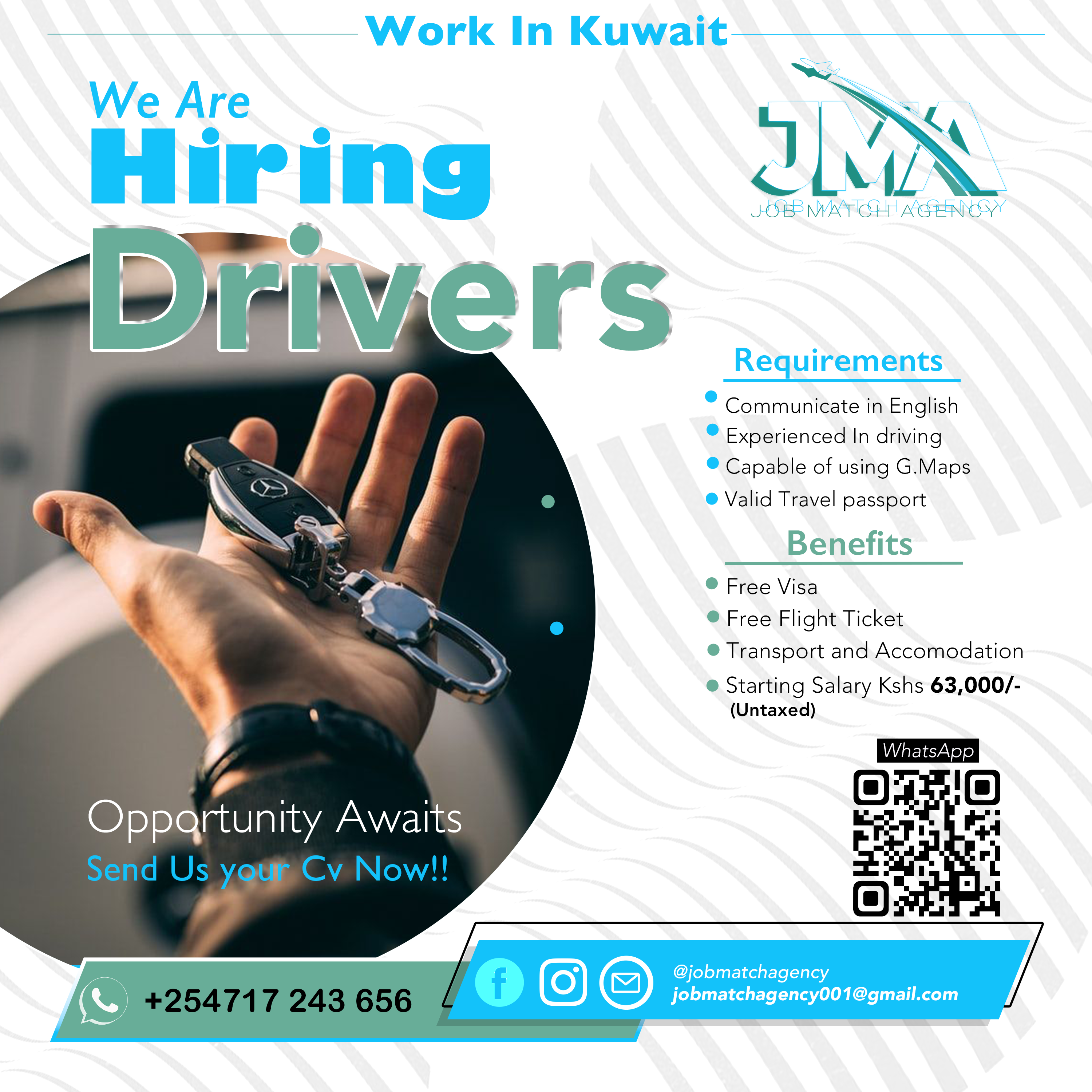 'Drivers Jobs Available In Kuwait send your CV Now'
